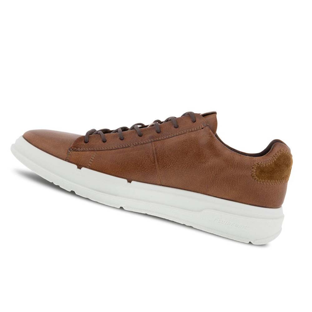 Men's Ecco Soft X Classic Sneakers Brown | USA 641CTV